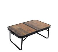 QSYJCCXD Table de Camp de Camping Table de Camping en Aluminium Pliant Bureau de Voyage Pique-Nique multipulaire en Bois rétro de randonnée de mobilier d'extérieur