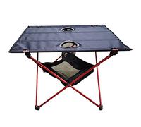 QSYJCCXD Table de Camp Table Pliante légère Oxford Tissu en Aluminium Alliage Portable de Camping extérieur Barbecue Pique-Nique Ultra Aluminium