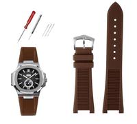 QSYJCCXD Tableuse de montre fluorosilicone pour Sport Elegant Nautilus série 5711/5712/5980 Bracelet de sangle de montre imperméable mâle