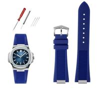 QSYJCCXD Tableuse de montre fluorosilicone pour Sport Elegant Nautilus série 5711/5712/5980 Bracelet de sangle de montre imperméable mâle