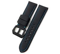 QSYJCCXD Velation en fibre de carbone Band de montre 24 mm 26 mm Fit pour Luminor submersible PAM01119 01663 STRAPE DE MONTRATION DE NYLON LUMINE
