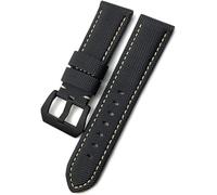 QSYJCCXD Veleau de veau en fibre de carbone 24 mm 26 mm ajustement pour Panerai Luminor submersible PAM01119 01663 Sangle de montre en nylon