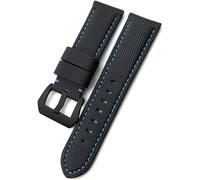 QSYJCCXD Veleau de veau en fibre de carbone 24 mm 26 mm ajustement pour Panerai Luminor submersible PAM01119 01663 Sangle de montre en nylon
