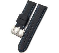 QSYJCCXD Veleau de veau en fibre de carbone 24 mm 26 mm ajustement pour Panerai Luminor submersible PAM01119 01663 Sangle de montre en nylon