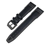 QSYJCCXD Véritable bande de montre en cuir pour IWC Mark XVIII Le Petit Prince Pilot's Watch 20mm 21 mm 22 mm Sobrage de cuve (couleur: argent blanc brun, taille: 20 mm)