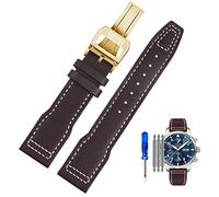 QSYJCCXD Véritable sangle de montre en cuir pour pilotes IWC Little Prince Male Mark 18 Big Fly Portugal Soft confort Band Band Brand de 20 mm