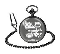 QSZ Personnalisable Vintage Montre a Gousset Homme Personnalisables Texte Photo Personnalisé Montres de Poche et Goussets pour Papa Petit Ami Meilleur Homme (Montre à Gousset icône 1)