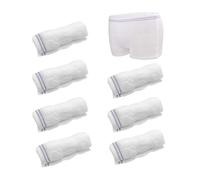 QSZHSL 7 Pièces Culottes Post Accouchement, Slip Filet Maternité, Culotte Filet Maternité Accouchement (FR/ES, Alpha/lettres, Taille unique, Taille normale, Taille normale, 7 Pièces)