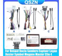 QSZN - câble d'autoradio CANBus, décodeur avec faisceau de câbles, pour Renault Captur Clio Sandero Logan Duster Kwid Kangoo Dokker Dacia