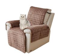 QSZTJJ Housses de Fauteuil inclinable,Housse Fauteuil Relax Housse pour Fauteuil Relax Electrique Housse pour Fauteuil protege Fauteuil (Coffee Has Pockets,1 Seat(53×190CM))