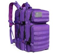 QT&QY 45L Sac à dos tactique militaire Sac d'assaut militaire Molle Grande capacité sac d'urgence Camouflage Randonnée Camping Trekking Sac à dos de chasse