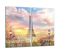 QTA Lot de 2 Plaques de Cuisson en Céramique Cache Plaque Cuisson Dessus Plaque de Cuisson 2 Pièces 30 x 52 cm