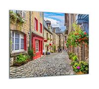 QTA Plaque de protection en verre pour cuisinière électrique à induction 60 x 52 cm