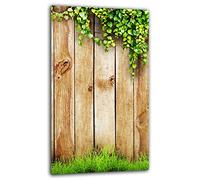 QTA | Plaque de protection universelle pour plaque de cuisson 30 x 52 cm 1 piece Pour plaques de cuisson Protection contre les éclaboussures Planche a découper en verre trempé Décoration bois