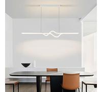 QTANZIQI 34W Suspension Éclairage 3000-6000K Aluminium Décor À La Maison Dimmable LED Linéaire Intérieur Minimaliste Lampe Suspendue pour Cuisine Île Salle À Manger Salon