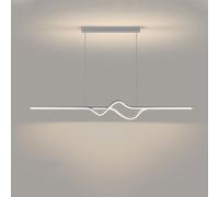 QTANZIQI 34W Suspension Éclairage 3000-6000K Aluminium Décor À La Maison Dimmable LED Linéaire Intérieur Minimaliste Lampe Suspendue pour Cuisine Île Salle À Manger Salon