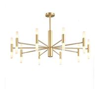 QTANZIQI à 20 lumières du Milieu du siècle, luminaire Suspendu créatif en Acrylique doré avec G4 pour la décoration de la Salle à Manger de la Chambre à Coucher