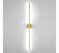 QTANZIQI Applique Murale linéaire dorée, éclairage pour Couloir, Salon, Chambre à Coucher, Lampe Murale à Longue Bande de lumière Blanche avec lumières de vanité pour la Zone de Fond