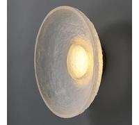 QTANZIQI Applique Murale - Luminaire LED en Forme de dôme en résine 7 W pour Salon, Chambre, Couloir, Cuisine - Lampe de Nuit câblée (Blanc Naturel, diamètre 20 cm)