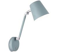 QTANZIQI Applique Murale Nordique à Bras pivotant réglable, Lampe de Lecture Murale d'intérieur avec Finition Macron Verte Marche/arrêt, luminaire Mural pour Salon, Miroir de courtoisie, Chambre