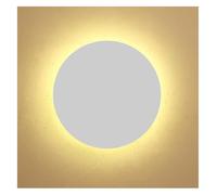 QTANZIQI Appliques Appliques Applique Murale Ronde en métal Applique Murale à Disque Rond Blanc Éclairage de Cage d'escalier Circulaire en métal Applique encastrée à LED pour Salon Chambre à