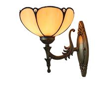 QTANZIQI Appliques Appliques Appliques en Verre teinté Rétro Méditerranée Chambre Salon Étude Salle à Manger Balcon Allée Appliques murales LED baroques