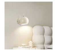 QTANZIQI Appliques murales Applique Murale LED Fer Art Appliques murales rotatives Chambre Étude Éclairage décoratif, Plafonnier Luminaire-15,5 x 12 cm - Beige (Blanc)