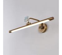 QTANZIQI Appliques murales Applique Murale lumière Miroir lumière cuivre LED Salle de Bain luminaire Bar Miroir Avant Lampe réglable en céramique vanité Applique Murale rétro Miroir Lampes Bain