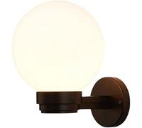 QTANZIQI Appliques murales Appliques murales sphériques, Abat-Jour en Acrylique à vis E 27, Applique Murale extérieure Anti-Chute Ronde étanche, pour Porche Balcon Cour Villa Applique Murale