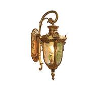 QTANZIQI Appliques murales Appliques murales Traditionnelles à l'envers, rétro, étanche, Classique, Balcon, allée, Patio, Lanterne en Verre, décoration de, Spots muraux extérieurs (Unicolore)