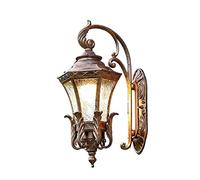 QTANZIQI Appliques murales rétro industrielles Lanterne extérieure extérieure étanche Applique Murale pour Porte de Poste Porte (OneColor)