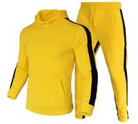 QTANZIQI Articles Bon marché Survêtements pour Hommes à Capuche Sherpa Ensemble de survêtement pour Hommes Veste à Capuche Survêtements Hauts de Jogging Joggers à Fermeture éclair Survêtement de