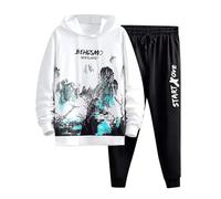 QTANZIQI Articles Bon marché Survêtements pour Hommes à Capuche Sherpa Ensemble de survêtement pour Hommes Veste à Capuche Survêtements Hauts de Jogging Joggers à Fermeture éclair Survêtement de