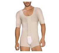QTANZIQI Body Une piè pour Hommes, contrôle du Ventre, Compression complète du Corps, sans Couture, Grande Taille, entraîneur de Taille (Peau 3X)