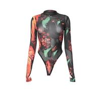 QTANZIQI Bodysuit Lingerie Long Sleeve Corset Top Women Rave Outfit Bodycon Lenceria Femenina See Through Bustier