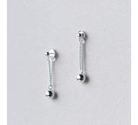 QTANZIQI Boucles d'oreilles pour Filles, Boucles d'oreilles S925, Petites Boucles d'oreilles en Perles légères pour Femmes, Boucles d'oreilles en Perles Rondes de tempérament, Bijoux