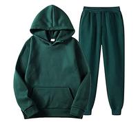 QTANZIQI Cheap Stuff Survêtements pour garçons Sweats à Capuche Survêtements pour Hommes 2 pièces Sweats à Capuche Doux gaufrés Ensembles de survêtement pour Hommes Zip Hommes 1/4 Zip Pull à Capuche
