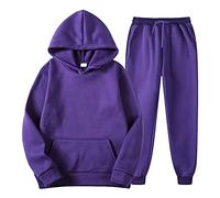 QTANZIQI Cheap Stuff Survêtements pour garçons Sweats à Capuche Survêtements pour Hommes 2 pièces Sweats à Capuche Doux gaufrés Ensembles de survêtement pour Hommes Zip Hommes 1/4 Zip Pull à Capuche