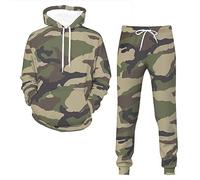 QTANZIQI Cheap Stuff Survêtements pour garçons Sweats à Capuche Survêtements pour Hommes 2 pièces Sweats à Capuche Doux gaufrés Ensembles de survêtement pour Hommes Zip Hommes 1/4 Zip Pull à Capuche