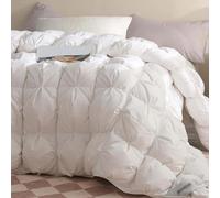 QTANZIQI Couette légère pour lit King Size, Insert de Couette Chaude, Couette Moelleuse en Plumes, Housse Ultra Douce, Couette silencieuse 218,4 x 238,1 cm, 3,6 kg