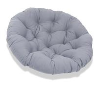 QTANZIQI Coussin de Chaise de extérieur Rond de 50 cm d'épaisseur, Couleur Unie, Coussin de Sol Confortable, Coussin de Fauteuil en rotin - Marron, Parfait pour Une Utilisation sur Patio