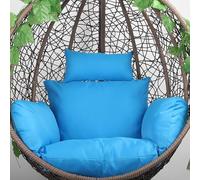 QTANZIQI Coussin de Chaise de Panier Suspendu imperméable, Coussin de Chaise d'œuf d'intérieur d'extérieur, Coussin de Dossier de siè de hamac Confortable pour Patio (Violet)