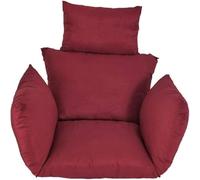QTANZIQI Coussin de Chaise de Panier Suspendu imperméable, Coussin de Chaise d'œuf d'intérieur d'extérieur, Coussin de Dossier de siè de hamac Confortable pour Patio (Violet)
