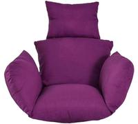 QTANZIQI Coussin de Chaise de Panier Suspendu imperméable, Coussin de Chaise d'œuf d'intérieur d'extérieur, Coussin de Dossier de siè de hamac Confortable pour Patio (Violet)