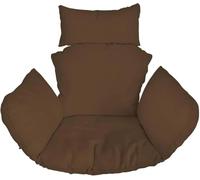 QTANZIQI Coussin de Chaise de Panier Suspendu imperméable, Coussin de Chaise d'œuf d'intérieur d'extérieur, Coussin de Dossier de siè de hamac Confortable pour Patio (Violet)