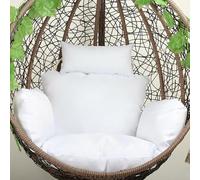 QTANZIQI Coussin de Chaise de Panier Suspendu imperméable, Coussin de Chaise d'œuf d'intérieur d'extérieur, Coussin de Dossier de siè de hamac Confortable pour Patio (Violet)