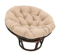 QTANZIQI Coussin de Chaise Rond épais Doux, Coussin de nid de balançoire d'œuf Confortable, Coussin de siè intérieur/extérieur, Coussin de hamac Relaxant, Rouge Vif 60 cm