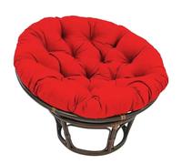 QTANZIQI Coussin de Chaise Rond épais Doux, Coussin de nid de balançoire d'œuf Confortable, Coussin de siè intérieur/extérieur, Coussin de hamac Relaxant, Rouge Vif 60 cm