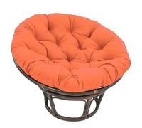 QTANZIQI Coussin de Chaise Rond épais Doux, Coussin de nid de balançoire d'œuf Confortable, Coussin de siè intérieur/extérieur, Coussin de hamac Relaxant, Rouge Vif 60 cm