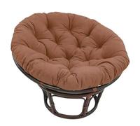 QTANZIQI Coussin de Chaise Rond épais Doux, Coussin de nid de balançoire d'œuf Confortable, Coussin de siè intérieur/extérieur, Coussin de hamac Relaxant, Rouge Vif 60 cm